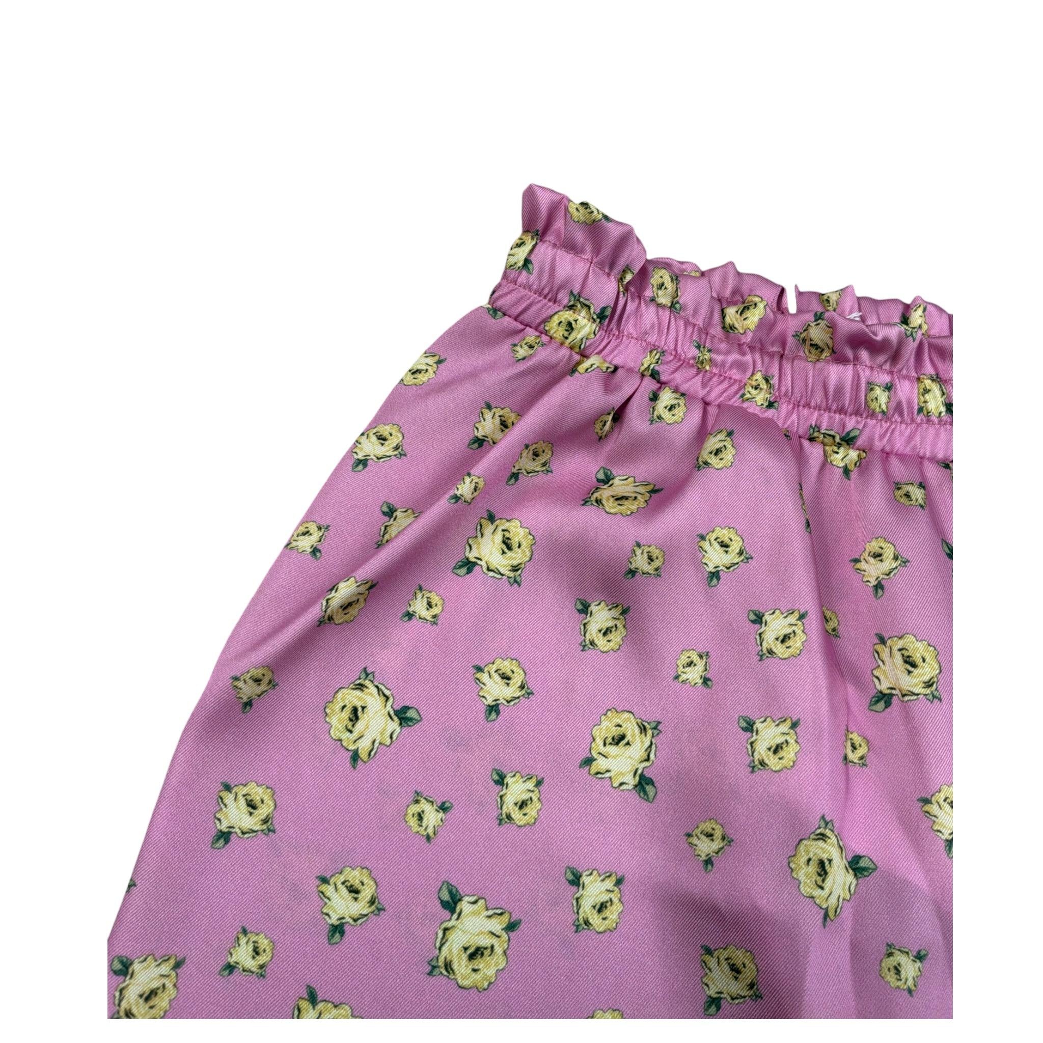 M+E' Pantalone tinta unita Modello Palazzo Rosa per Neonata UE1848 ROSA M+E' 