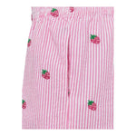 Saint Barth Short Bicolore con Fantasia A Righe per Bambina MEA001 BIANCO/ROSA SAINT BARTH 