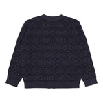 GUCCI cardigan tinta unita scollo a v con loghi Blu per Bambino 785471 BLU GUCCI 