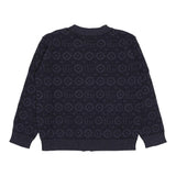 GUCCI cardigan tinta unita scollo a v con loghi Blu per Bambino 785471 BLU GUCCI 