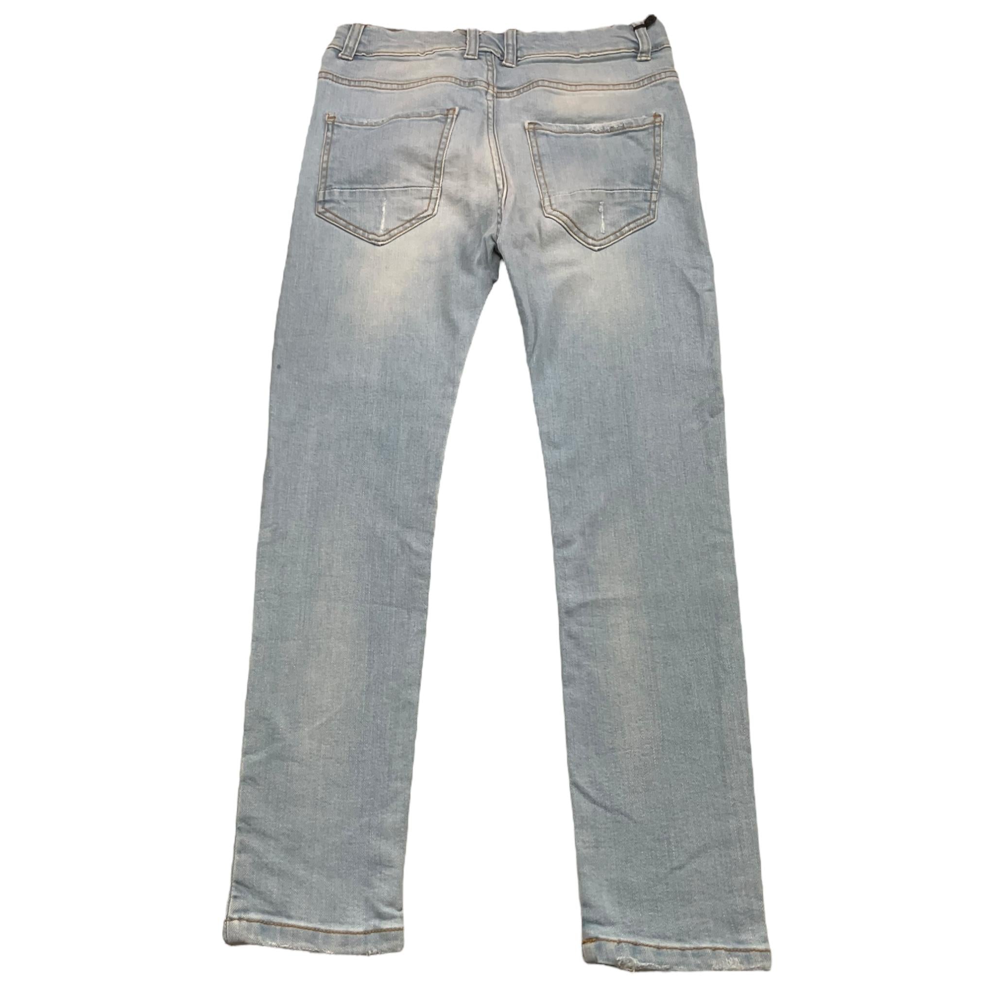 AK47 jeans tinta unita con girovita regolabile Azzurro per Bambino JDJDJ AZZURRO AK47 