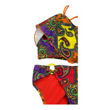 4Giveness Costume 2 Pezzi Fascia-Mutandina Multifantasia Multicolor per Bambina
