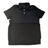 Syst Polo Mezza Manica Tinta Unita con Bottoni per Neonato 284943N NERO SYST 