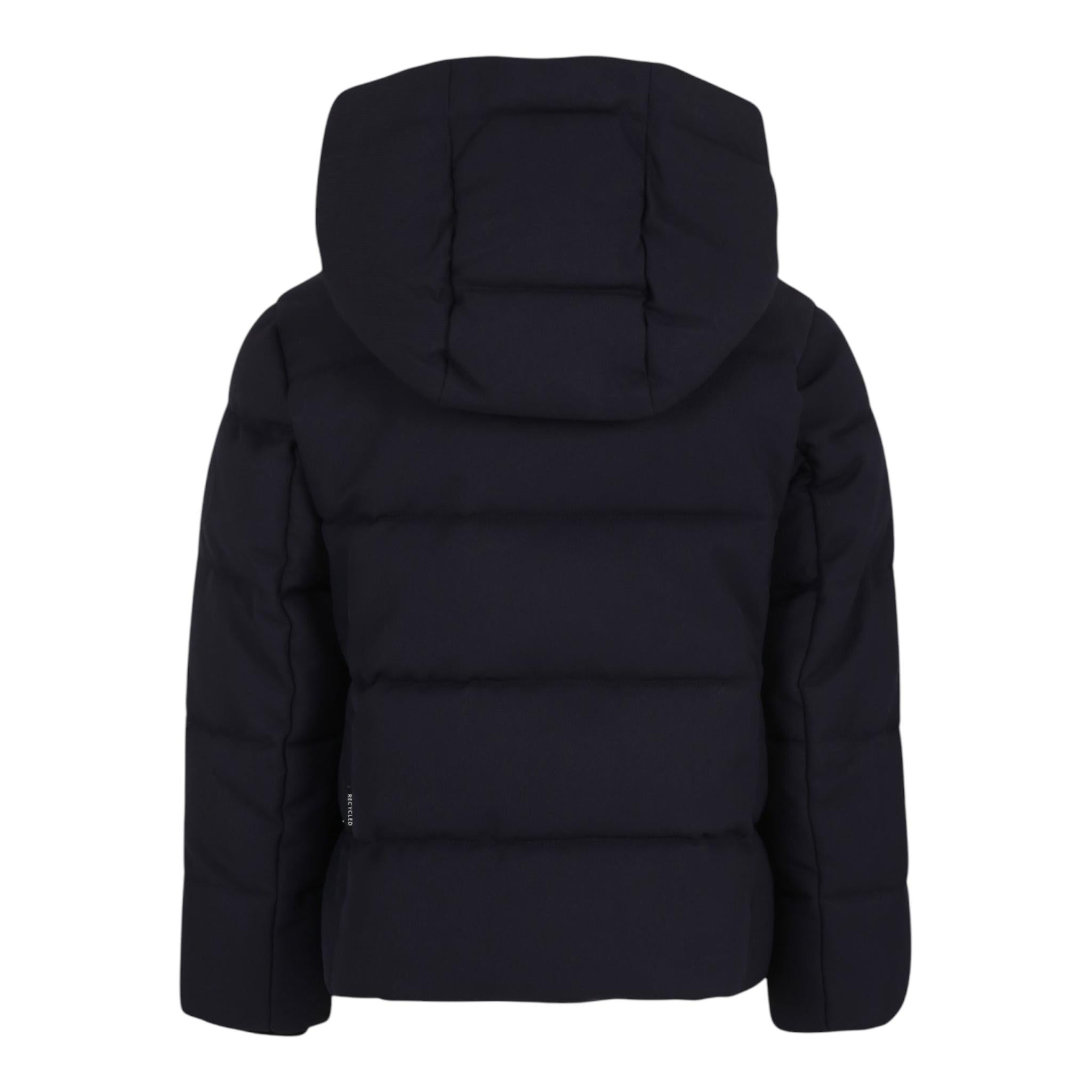 SAVE THE DUCK giubbino tinta unita con zip e cappuccio Nero per Bambino J31779B NERO SAVE THE DUCK 