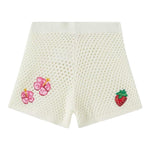 Saint Barth Short Tinta Unita Trafrato per Bambino YVT0002 PANNA SAINT BARTH 