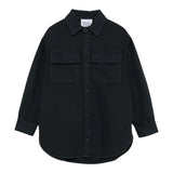 DOU DOU camicia manica lunga tinta unita con tasche Blu per Bambino DV2P27 BLU DOU DOU 