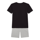 New Balance Completo 2 Pezzo T-Shirt-Bermuda Bicolore per Bambino LAKB0103 NERO/GRIGIO NEW BALANCE 