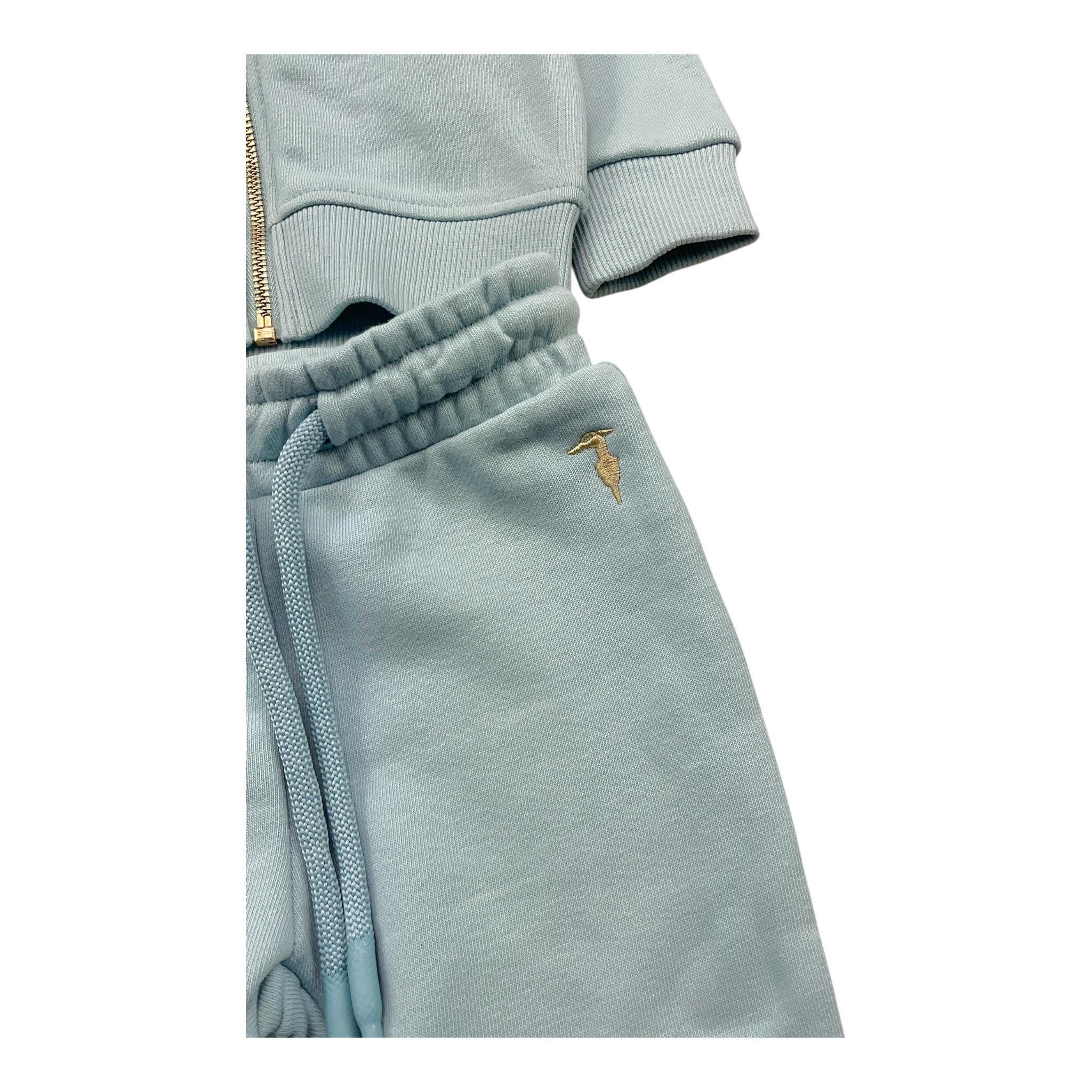 TRUSSARDI completo 2pz felpa-pantalone Azzurro per Neonato TIA25002CF AZZURRO TRUSSARDI 