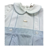 Le Bebe Pagliaccetto Bicolore Mezza Manica per Neonato LBB5257 BIANCO/AZZURRO LE BEBE 