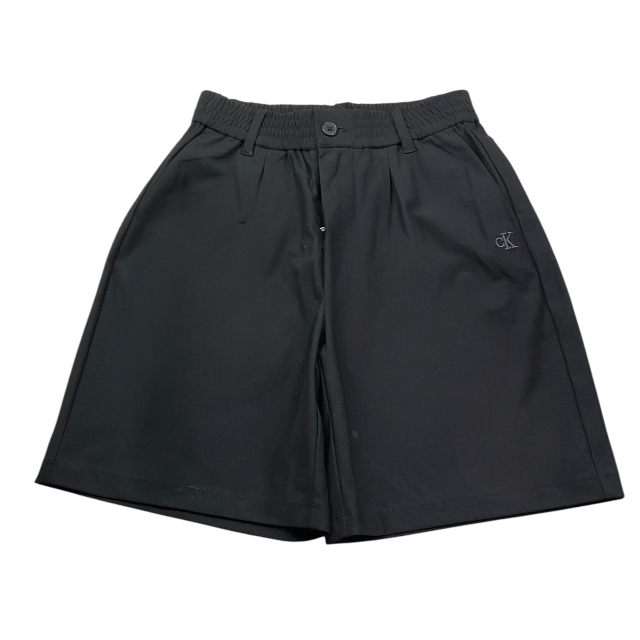 Calvin Klein Short Tinta Unita con Elastico In Vita per Bambina IG0IG02952 NERO CALVIN KLEIN 