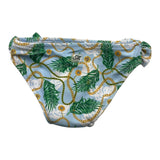 Miranda Costume Modello Slip Tinta Unita con Fantasia Azzurro per Neonata