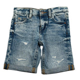 Guess Bermuda In Denim Tinta Unita con Girovita Regolabile per Bambino N5GD00D41E0XXJ AZZURRO GUESS 