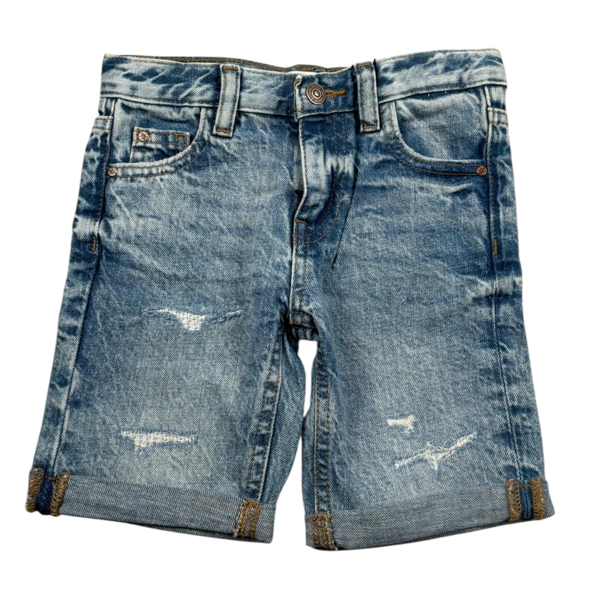 Guess Bermuda In Denim Tinta Unita con Girovita Regolabile per Bambino N5GD00D41E0XXJ AZZURRO GUESS 