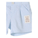 Moschino Bermuda Fantasia A Righe per Bambino MUQ01DJ BIANCO/AZZURRO MOSCHINO 