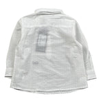 Daniele Alessandrini Camicia tinta unita con Logo Bianco per Neonato 1295C0890 BIANCO DANIELE ALESSANDRINI 