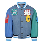 Stella Mccartney Giubbino In Denim Tinta Unita con Maniche In Contrasto per Bambino TW2P77 BLU STELLA McCARTNEY 