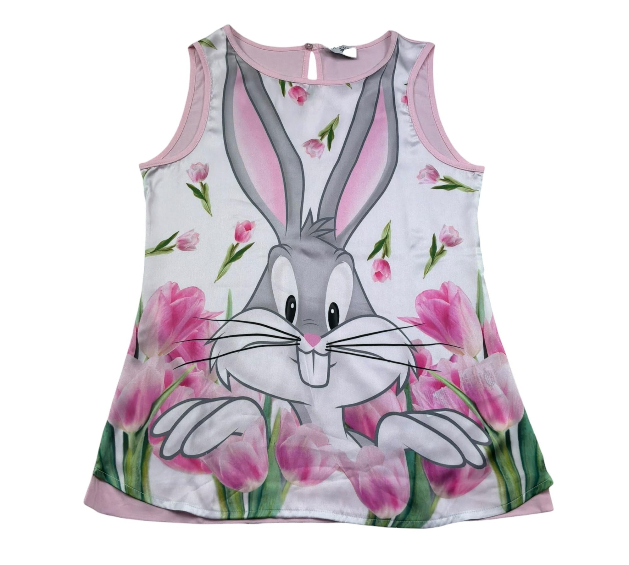 Monnalisa Canotta Girocollo Tina Unita con Stampa per Bambina 115614SM ROSA MONNALISA 