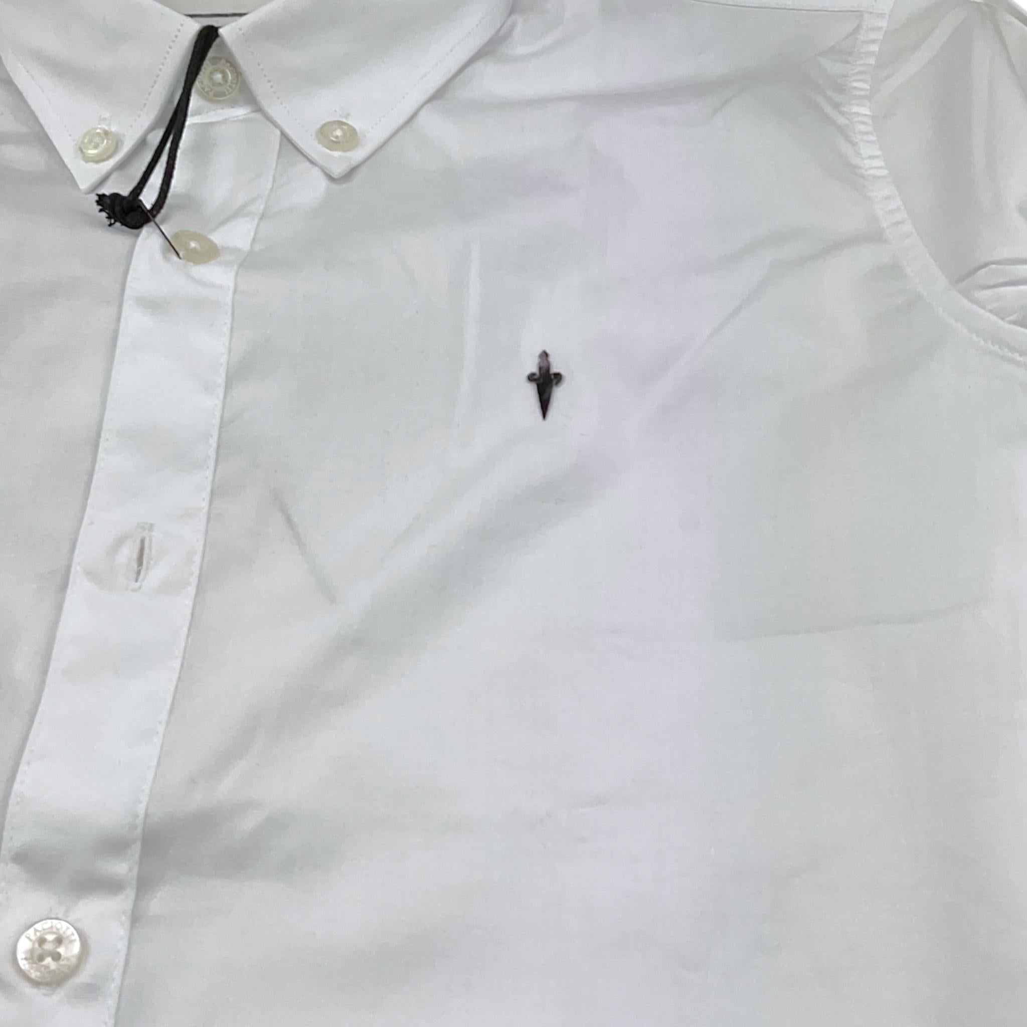 Cesare Paciotti Camicia Tinta Unita con Logo per Bambino CMP5161J BIANCO CESARE PACIOTTI 