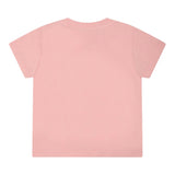 Moschino T-Shirt Girocollo Tinta Unita con Orso per Neonata MNM047L ROSA MOSCHINO 