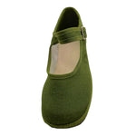 Bimbi Boutique Ballerine Tinta Unita con Fibia per Neonata 49680 VERDE BIMBI BOUTIQUE 