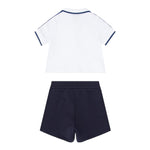 Emporio Armani Completo 2 Pezzi Polo-Bemuda per Neonato EB000389 BIANCO/BLU EMPORIO ARMANI 
