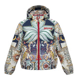 Just Cavalli Giubbino Antivento Stampa Fantasia con Cappuccio per Bambino JGP26144KW MULTICOLOR JUST CAVALLI 