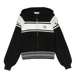 TWINSET cardigan tinta unita con zip e cappuccio Nero per Bambina 242GJ3161J NERO TWINSET 