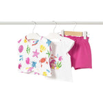 Mayoral Completo 3 Pezzi 2T-Shirt-Short Bianco per Neonata 1232XXXX BIANCO MAYORAL 