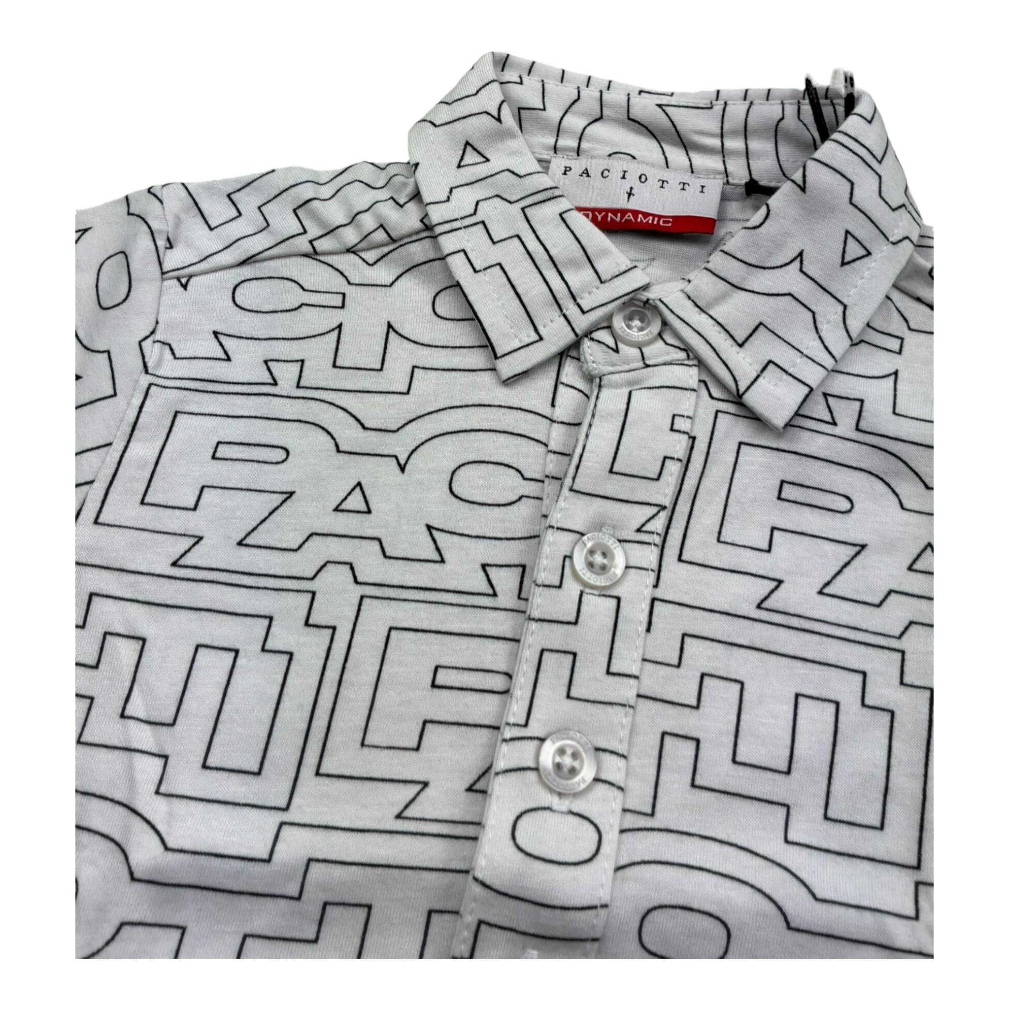 Cesare Paciotti Camicia Mezza Manica Tinta Unita con Stampe per Neonato CMP5103BX BIANCO CESARE PACIOTTI 