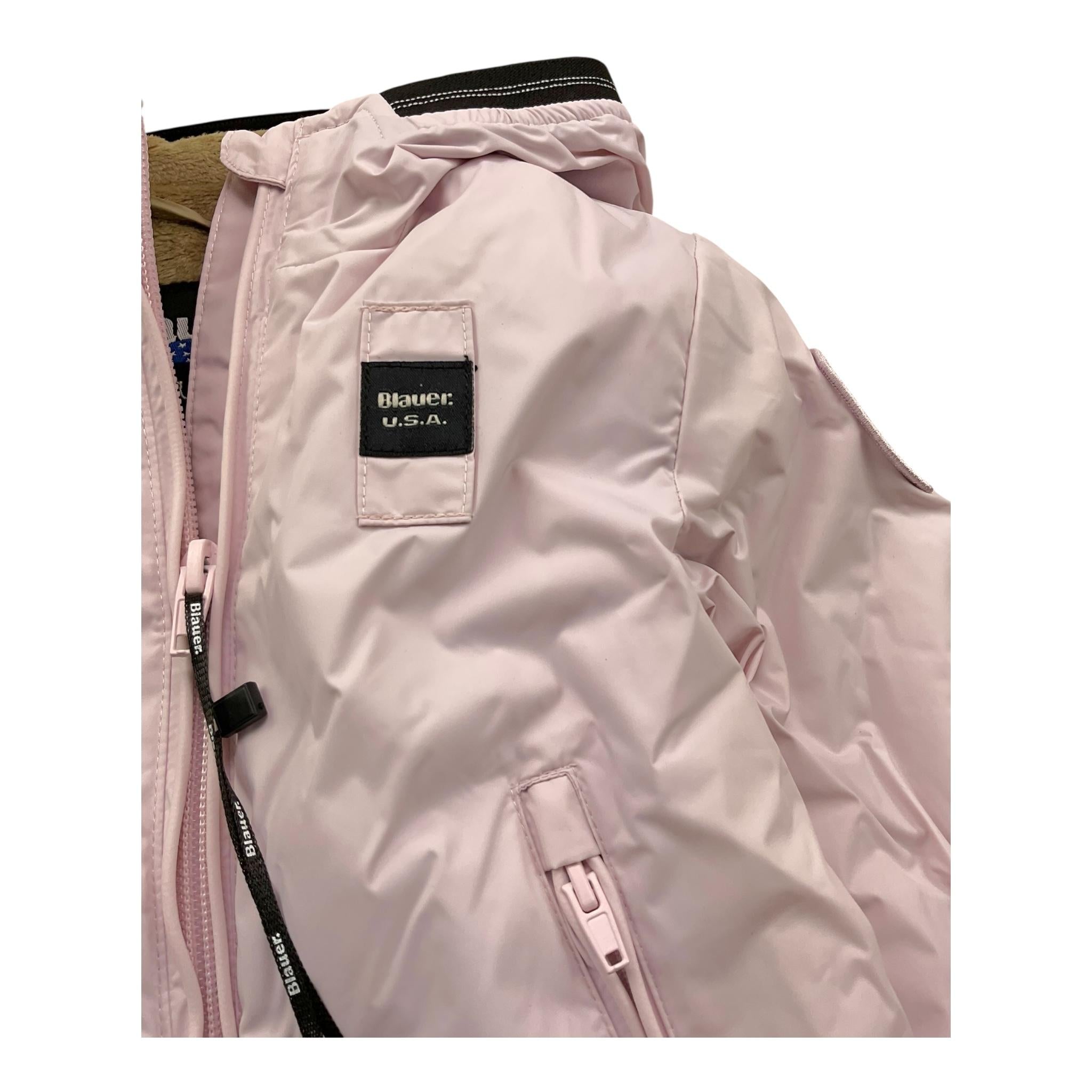BLAUER giubbino tinta unita con cappuccio Rosa per Neonata 24WBBXC02551BNF ROSA BLAUER 
