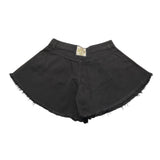 Aniye By Girl Short Tinta Unita Con Applicazioni E Frange Nero Per Bambina
