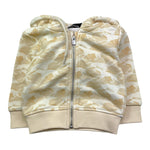 TRUSSARDI felpa tinta unita con zip e cappuccio  Panna per Neonato TIA25148FE PANNA TRUSSARDI 