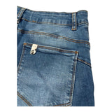 Liu Jo Short In Denim Tinta Unita con Girovita Regolabile per Bambina GA5087 BLU LIU JO 