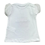 Miss Grant T-Shirt Girocollo Tinta Unita con Stampa per Bambina MG1292X BIANCO MISS GRANT 