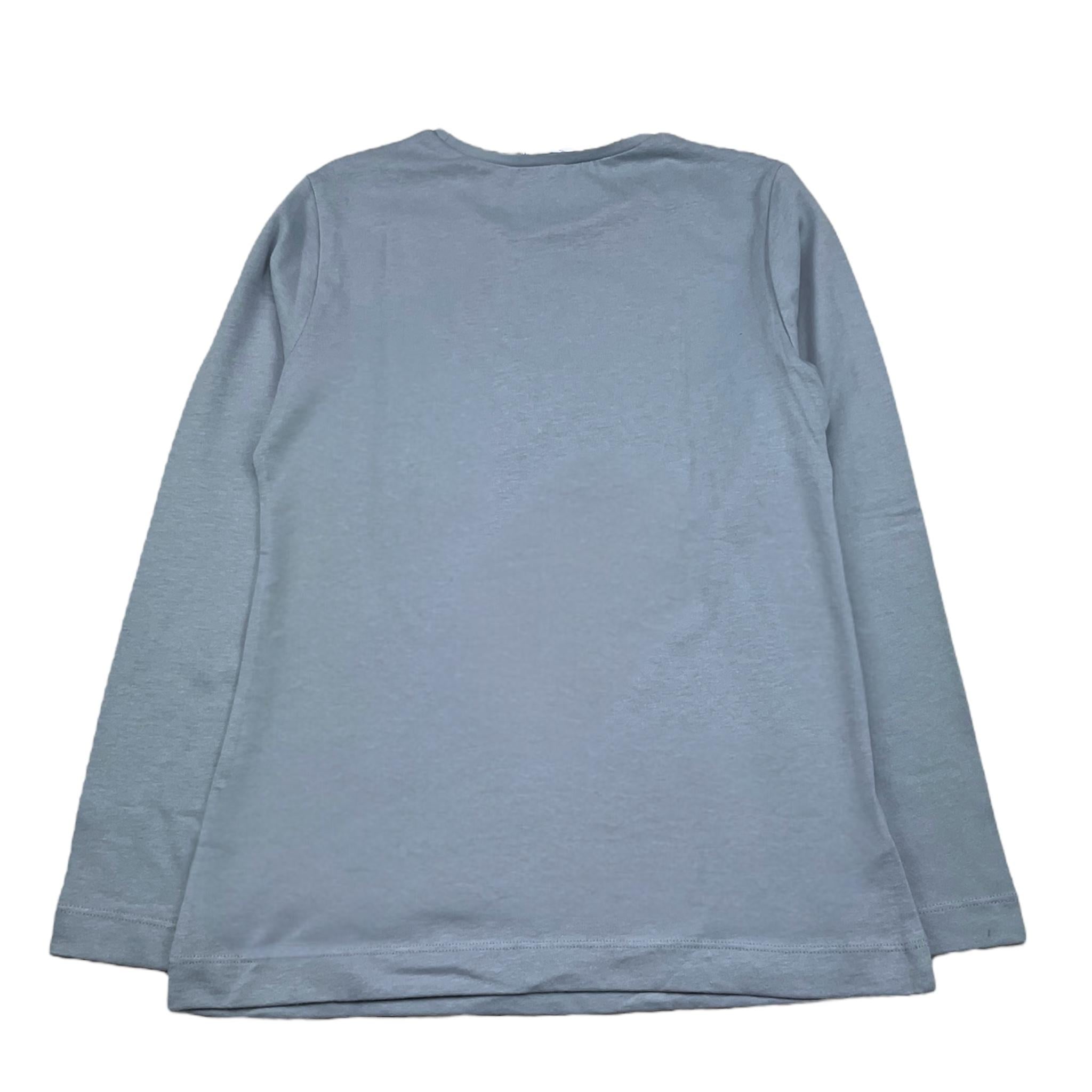 MAYORAL shirt girocollo tinta unita con stampa in contrasto Celeste per Bambina 407397 CELESTE MAYORAL 