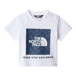 The North Face T-Shirt Girocollo Tinta Unita con Stampa per Neonato NF0877JFN4 BIANCO THE NORTH FACE 