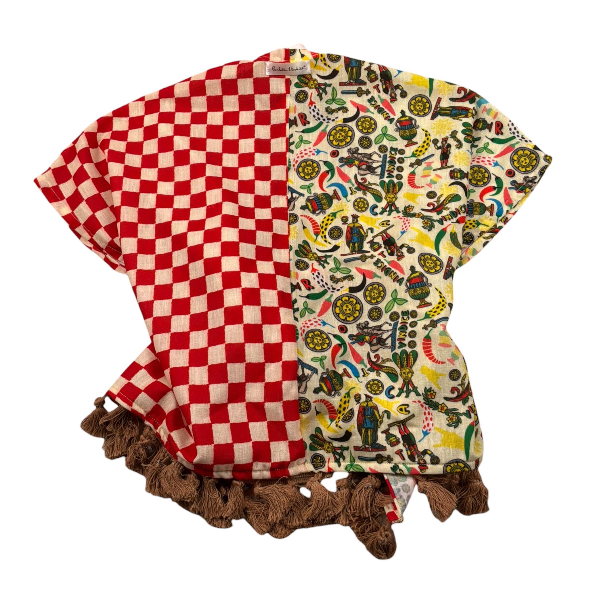 Carlotta Vindice Cardigan Stampa Fantasia Carte Napoletane Multicolor per Bambina NDK1 MULTICOLOR CARLOTTA VINDICE 