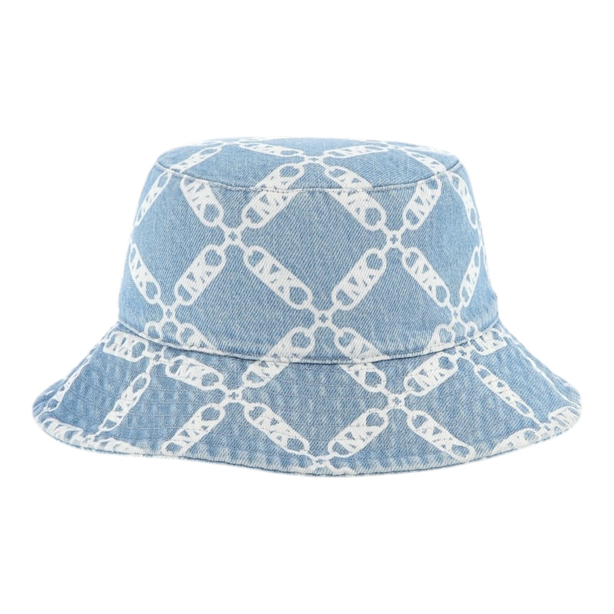 Michael Kors Cappello Tinta Unita In Denim Logato per Bambina R30422 AZZURRO MICHAEL KORS 