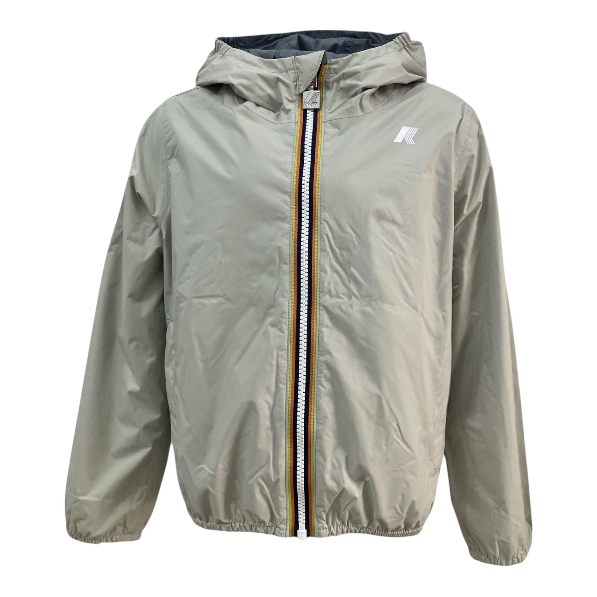 K-Way Giubbino Reversibile Bicolore per Bambino K61314W BEIGE/GRIGIO K-WAY 