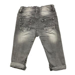 Y-CLU jeans tinta unita con girovita regolabile Grigio per Neonato BYN10739 GRIGIO Y-CLU 