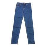 Elisabetta Franchi Jeans Tinta Unita con Logo Blu per Bambina