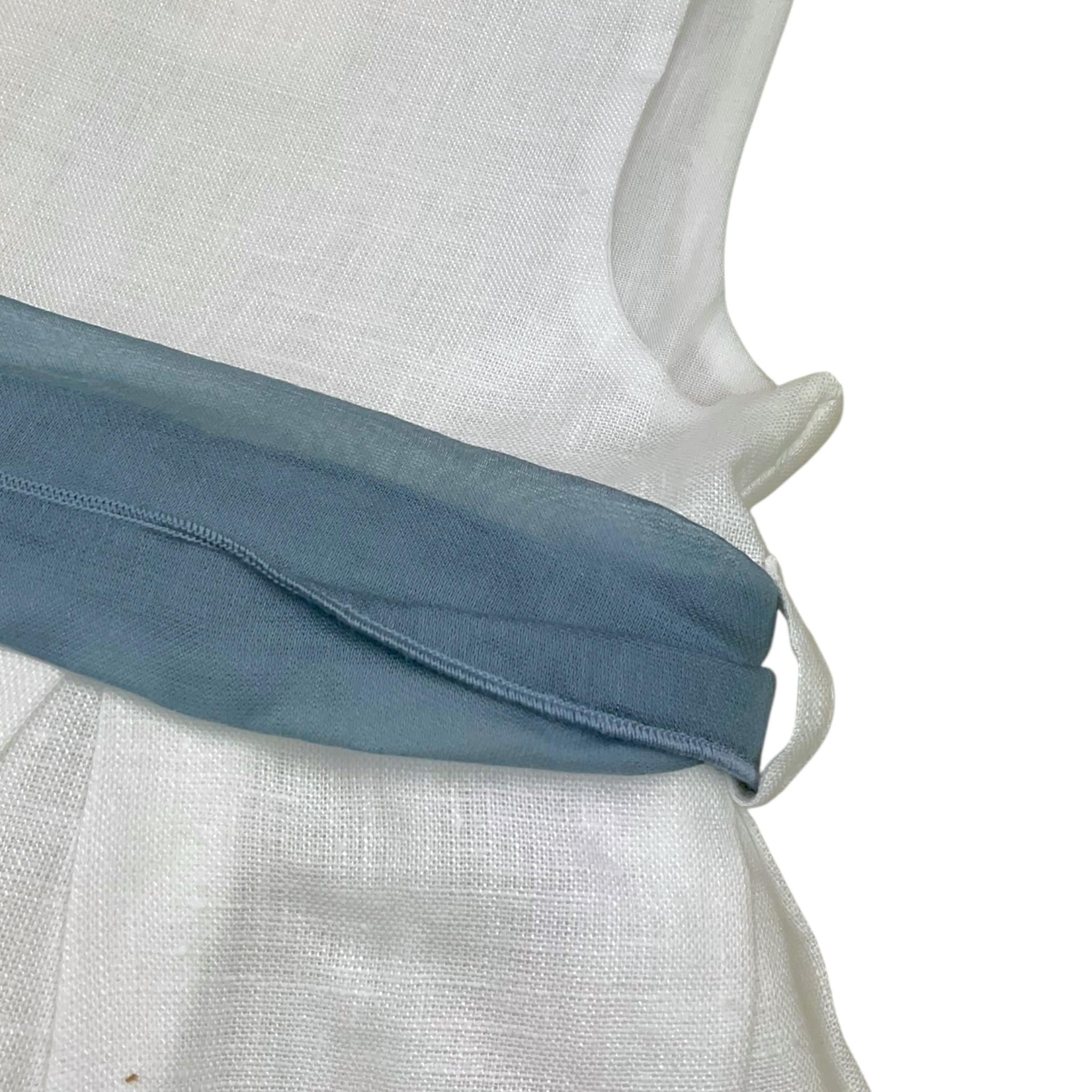 Barcellino Abito Tinta Unita Giromanica con Cintura per Neonata 120918N BIANCO BARCELLINO 