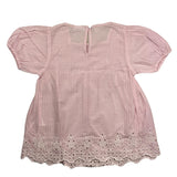Name.It Camicia Mezza Manica Tinta Unit Rosa Per Bambina