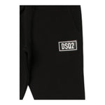 DSQUARED2 pantalone modello tuta tinta unita con stampa Nero per Bambino DQ0546 NERO DSQUARED2 