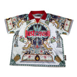 Just Cavalli Polo Mezza Manica Stampa Fantasia con Colletto In Contrasto per Bambino JGP26105PO BIANCO JUST CAVALLI 