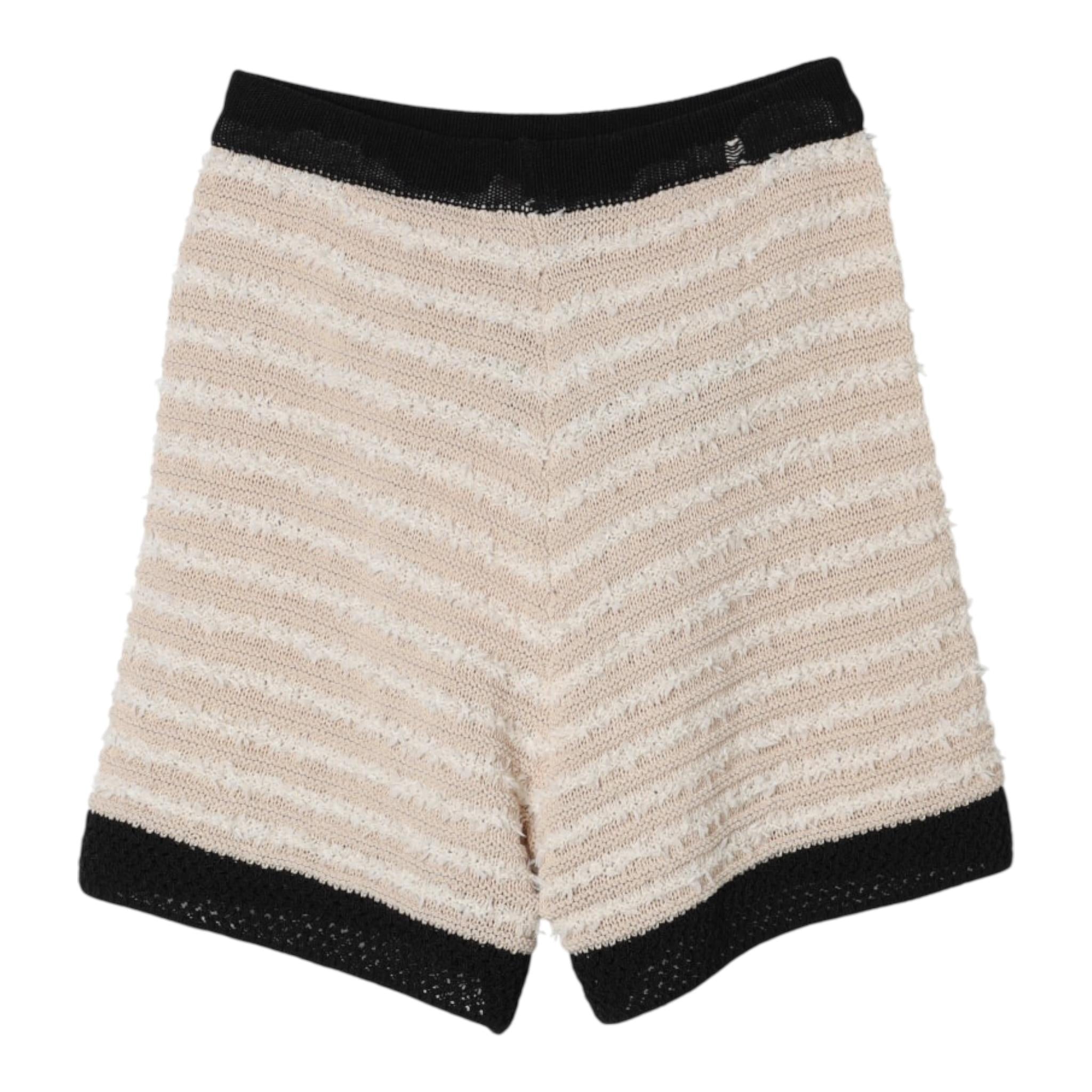 Balmain Short tinta unita con Profili In Contrasto Beige per Bambina BU6A49 BEIGE BALMAIN 