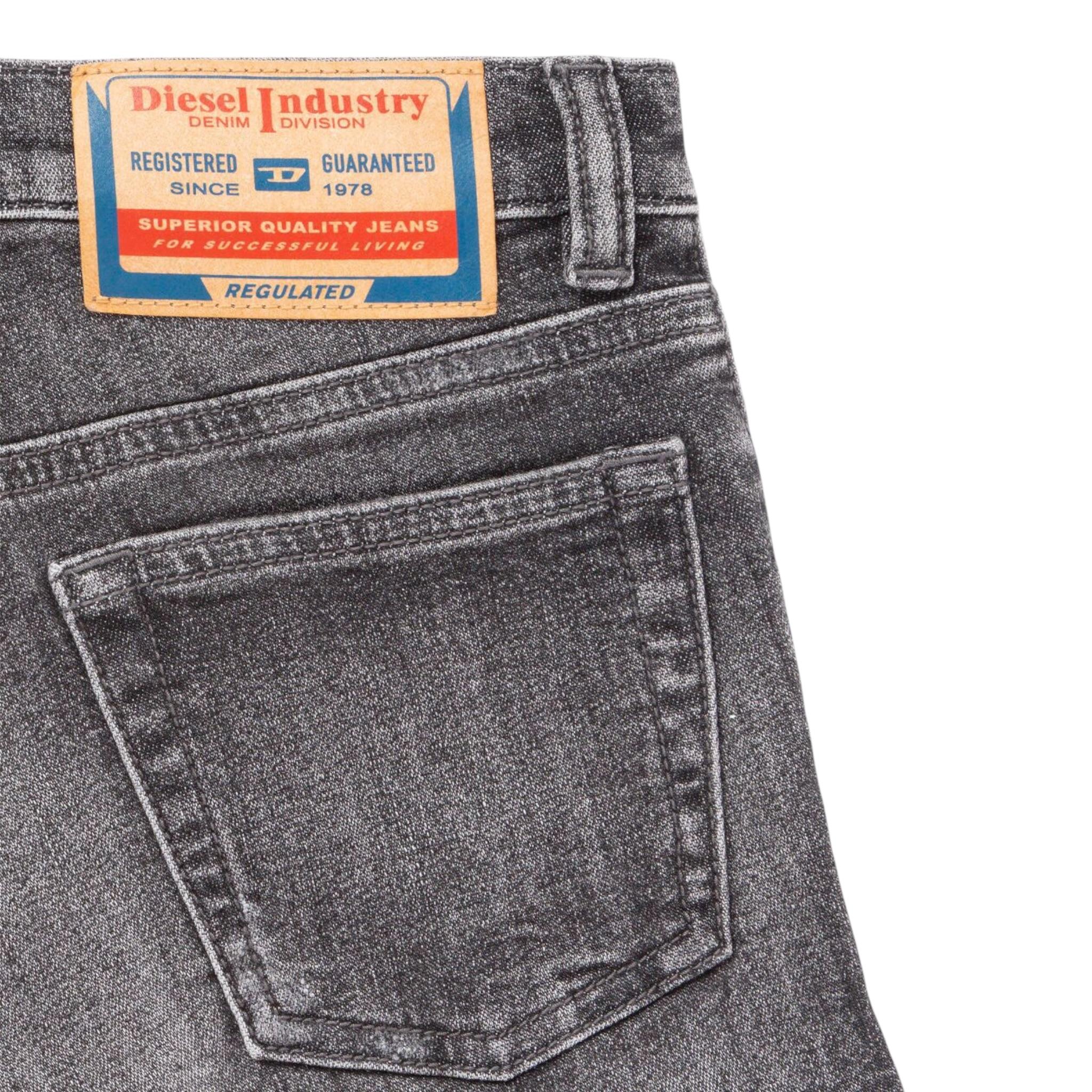 Diesel Bermuda In Denim tinta unita Nero per Bambino J02314 NERO DIESEL 