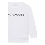 MARC JACOBS felpa girocollo tinta unita con stampa Bianco per Bambino W60319 BIANCO MARC JACOBS 