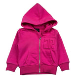 John Richmond Felpa con Zip E Cappuccio Tinta Unita per Neonata RIP26027FEA FUXIA JOHN RICHMOND 
