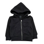 John Richmond Felpa con Zip E Cappuccio Tinta Unita per Neonato RIP26027FE NERO JOHN RICHMOND 